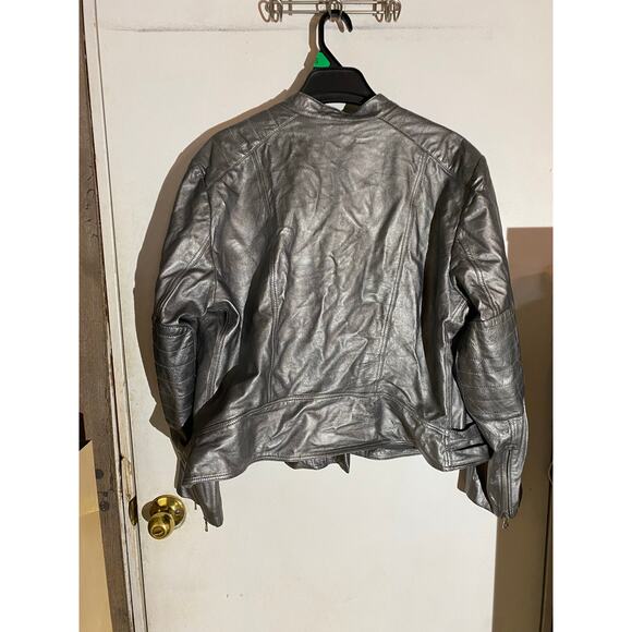 Lauren Ralph Lauren Metalic Moto Jacket Women's 3X NEW - Picture 1 of 12